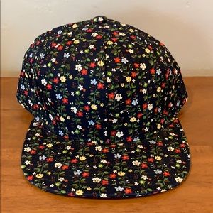 Floral snapback hat